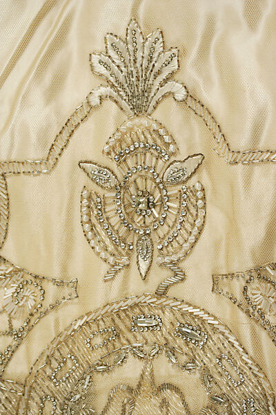 Evening dress, Weeks (French), silk, glass, metallic, French