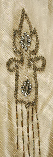 Evening dress, Weeks (French), silk, glass, metallic, French