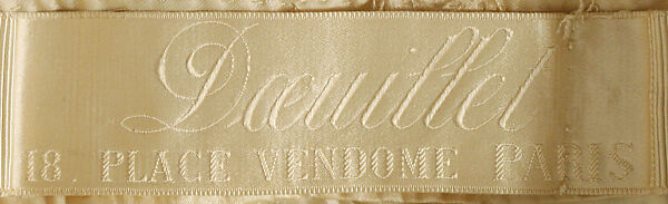 Evening dress, Doeuillet, silk, French