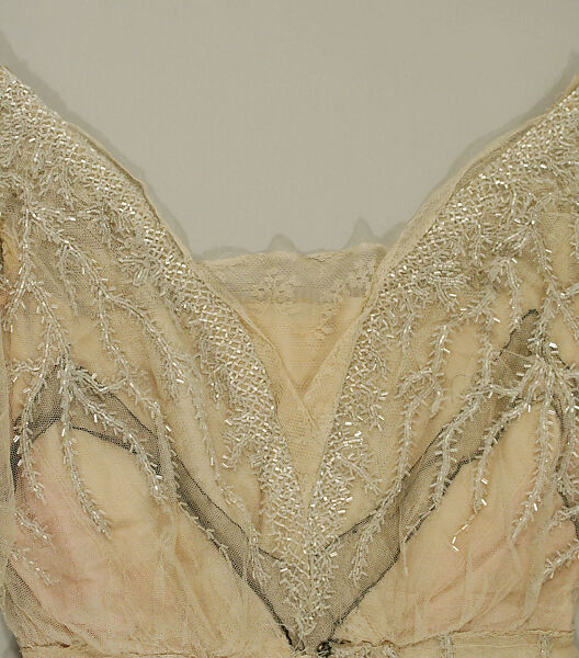 Evening dress, Doeuillet, silk, French