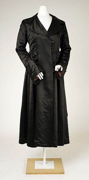 Coat, silk, American 