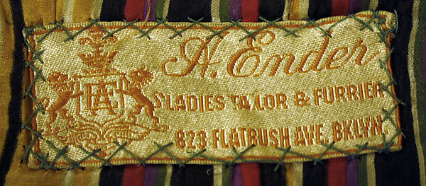 Coat, silk, American