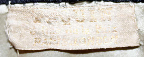 Evening wrap, House of Paquin (French, 1891–1956), silk, French