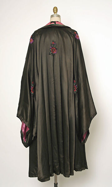 Evening cape, House of Drecoll (French, 1902–1931), silk, French