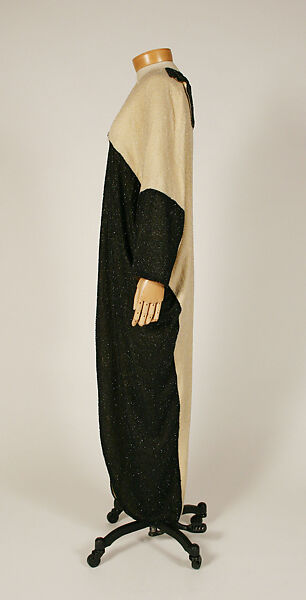 Opera coat, cotton, beads, French