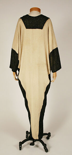 Opera coat, cotton, beads, French