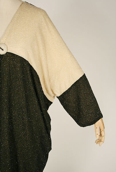 Opera coat, cotton, beads, French