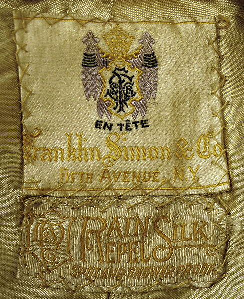 Raincoat, silk, American