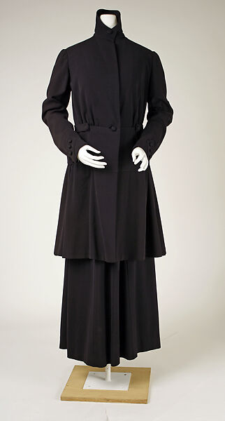 Suit, wool, probably French