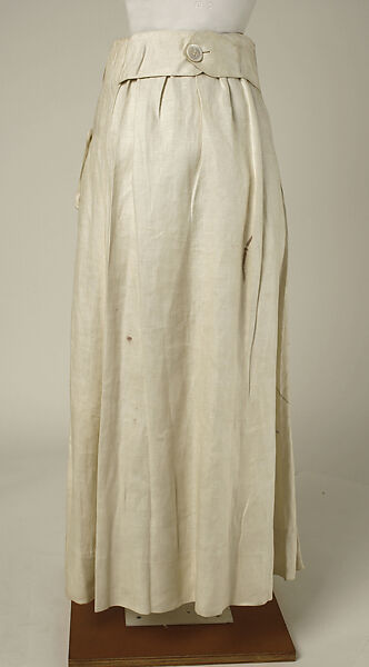 Skirt, linen, American