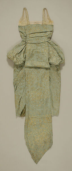 Evening dress, Farquharson &amp; Wheelock, N.Y., silk, metallic thread, cotton, glass, American