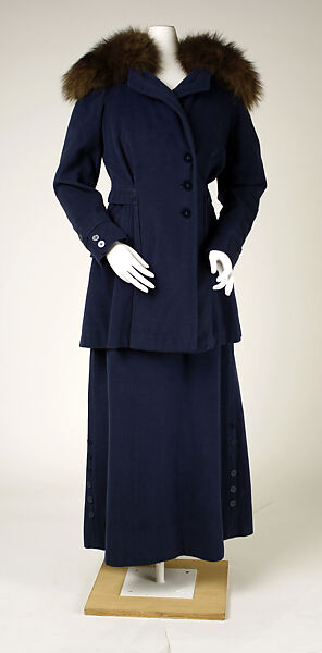 Suit, Callot Soeurs (French, active 1895–1937), wool, fur, French 