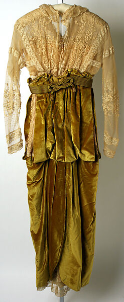 Afternoon dress, Lucile Ltd., New York (American, 1910–1932), silk, metal, American