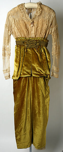 Afternoon dress, Lucile Ltd., New York (American, 1910–1932), silk, metal, American 