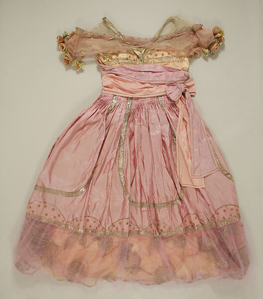 Evening dress, L.P. Hollander &amp; Co. (American), silk, metallic, American 