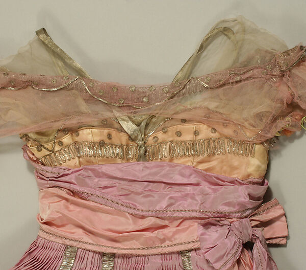 Evening dress, L.P. Hollander &amp; Co. (American), silk, metallic, American