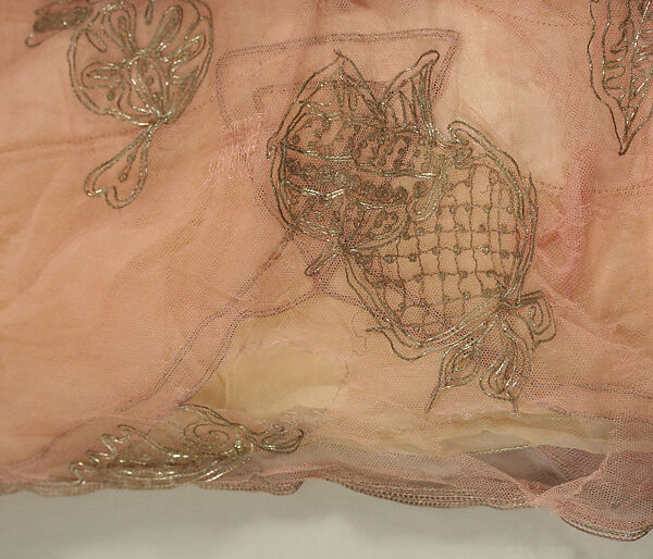 Evening dress, L.P. Hollander &amp; Co. (American), silk, metallic, American