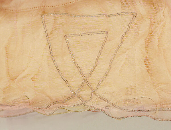 Evening dress, L.P. Hollander &amp; Co. (American), silk, metallic, American