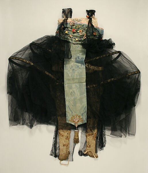 Dance dress, Lucile Ltd., New York  American, silk, metal thread, glass, horsehair, cotton, American