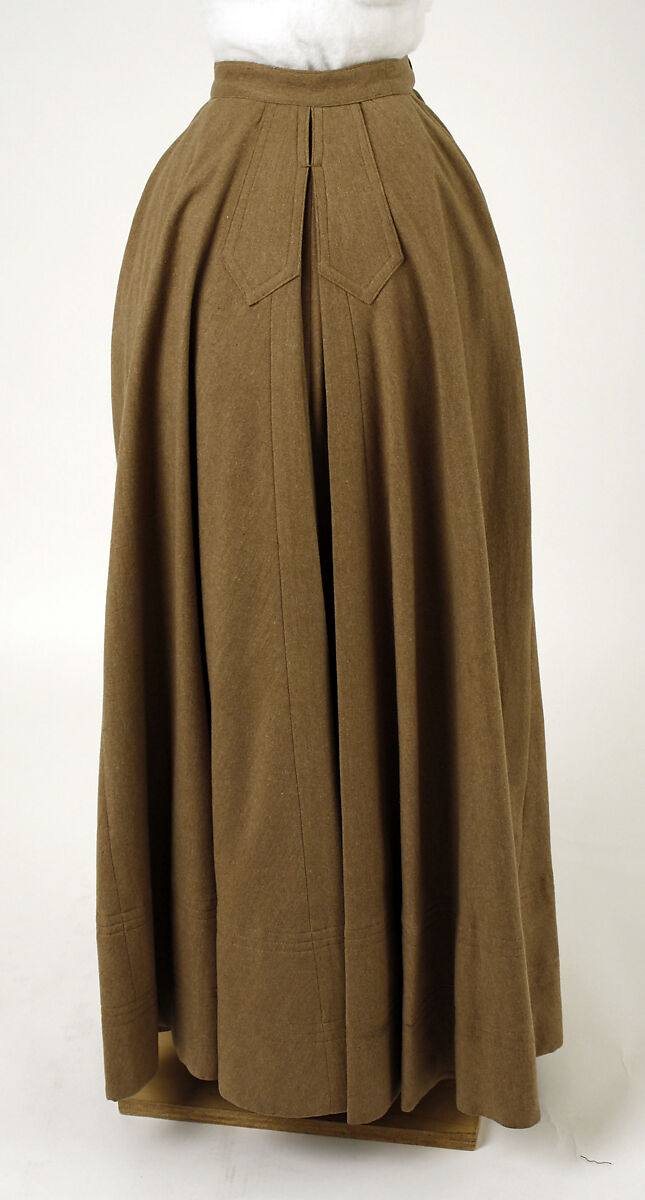 Cycling ensemble, wool, linen, American