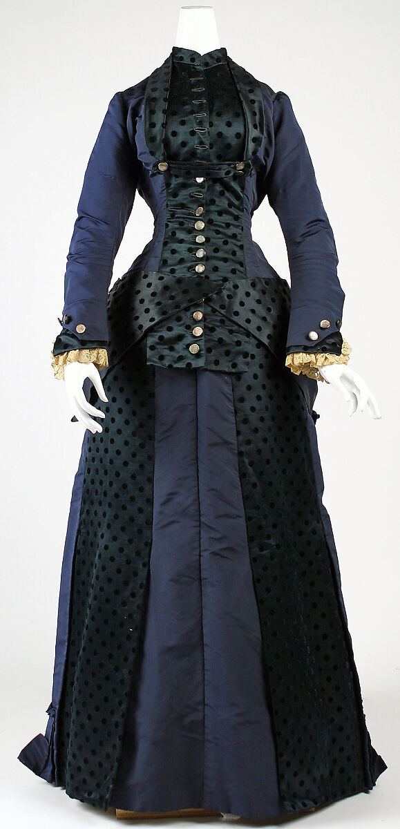 Dress, silk, American