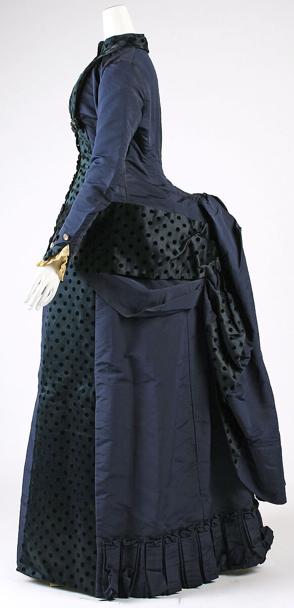 Dress, silk, American