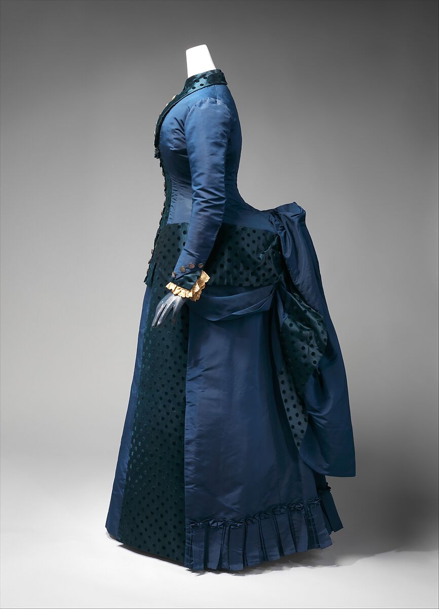 Dress, silk, American