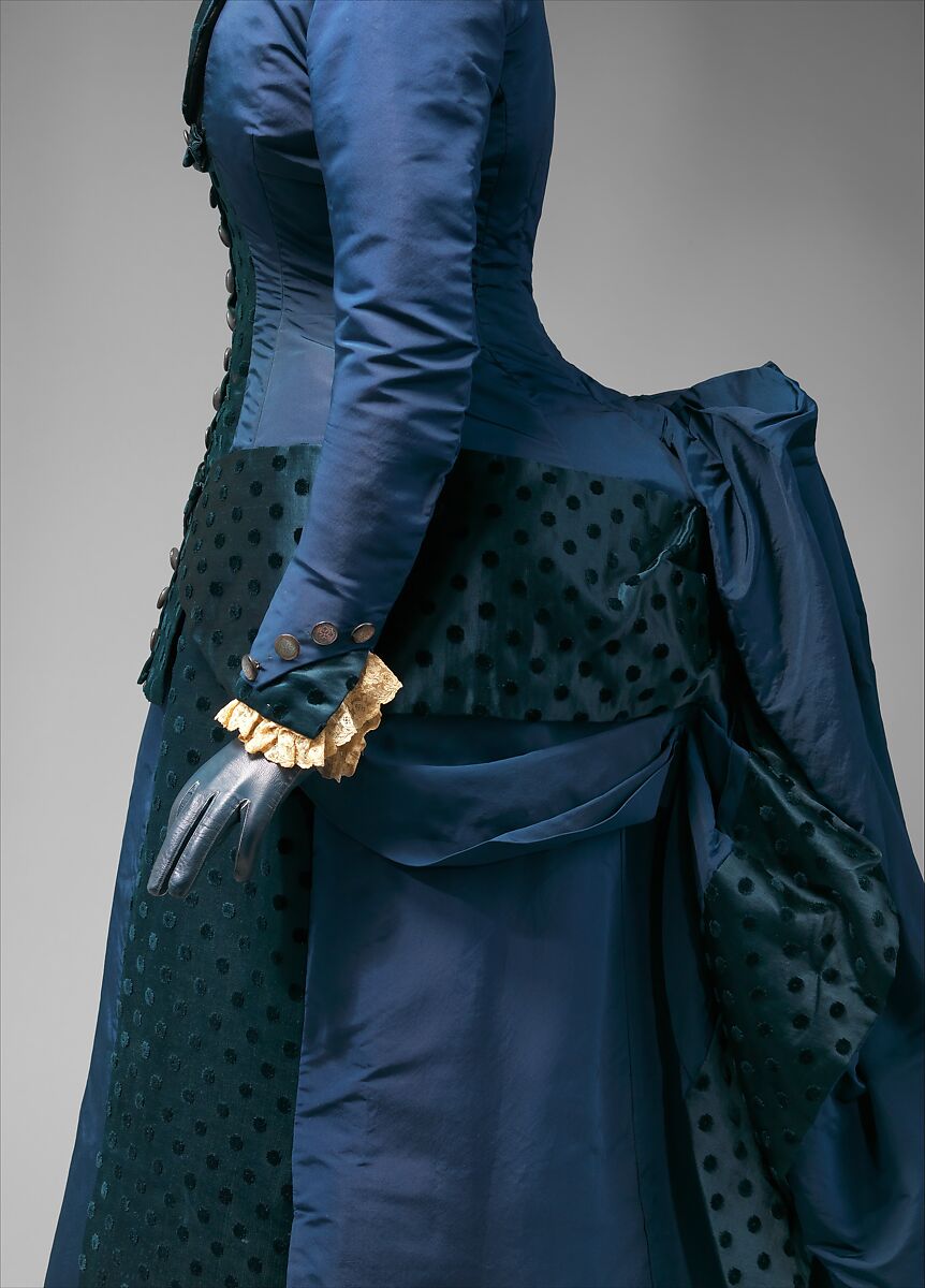 Dress, silk, American