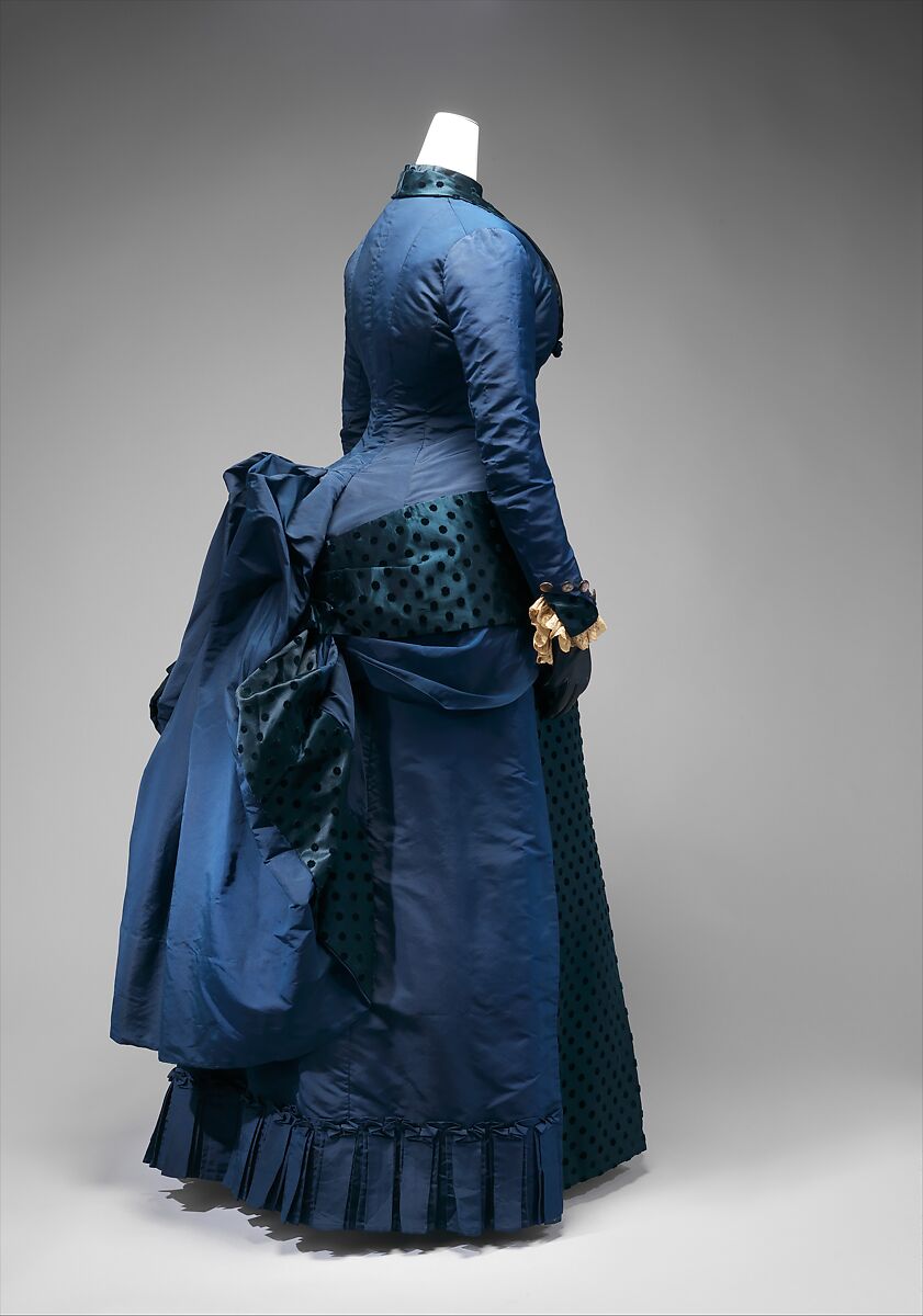 Dress, silk, American