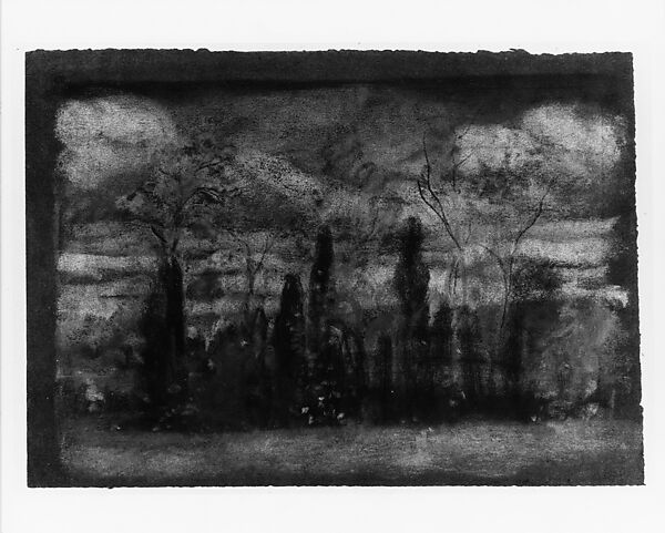 Spring, Arthur B. Davies (American, Utica, New York 1862–1928 Florence), Pastel and black chalk on dark gray-green wove paper, American