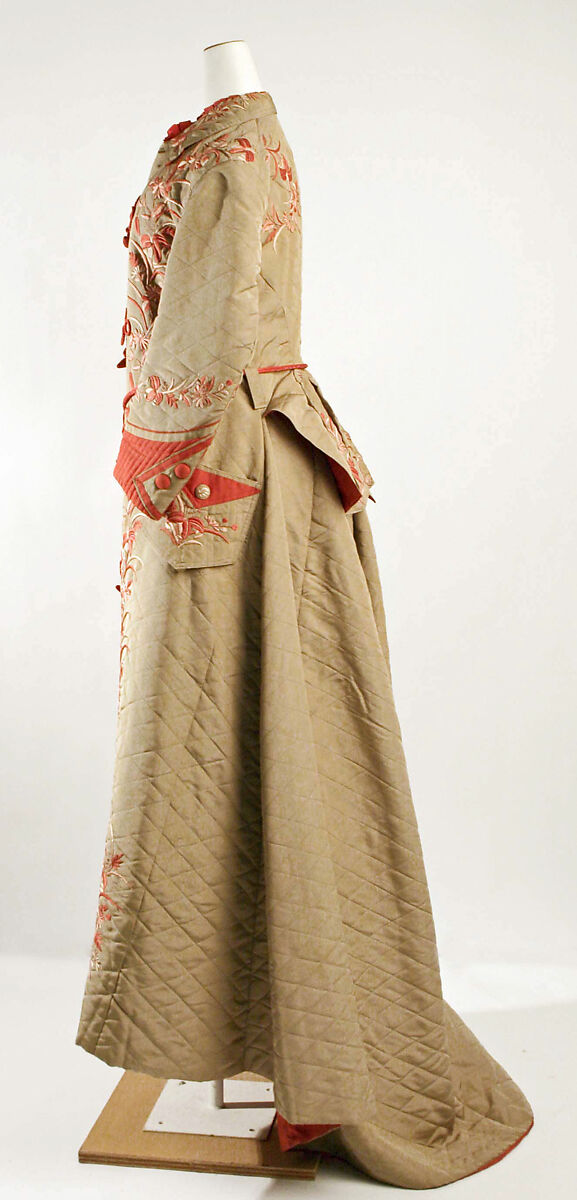 Dressing gown, silk, American or European