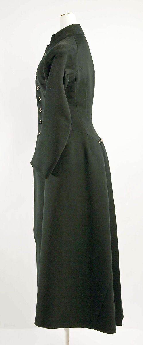 Coat, wool, metal, British