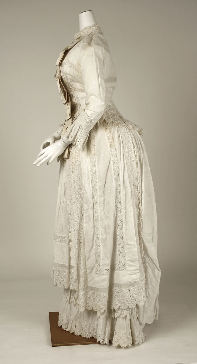 Dress, cotton, probably American