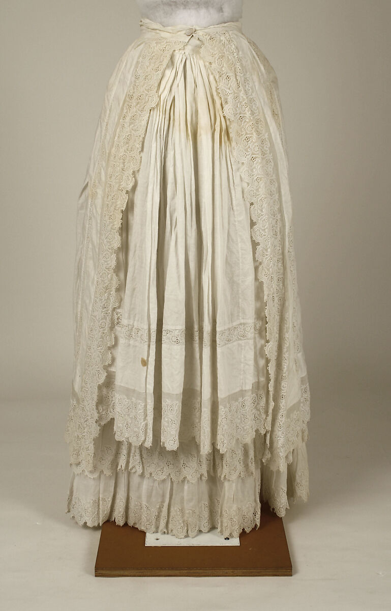 Dress, cotton, probably American