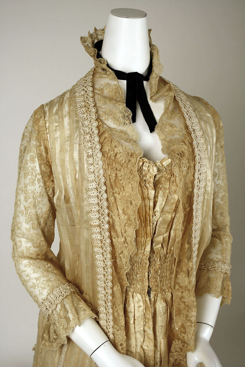 Tea gown, [no medium available], American