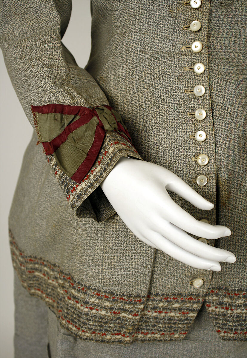 Dress, Maison Vignon (French, active ca. 1850–ca. 1910), cotton, French