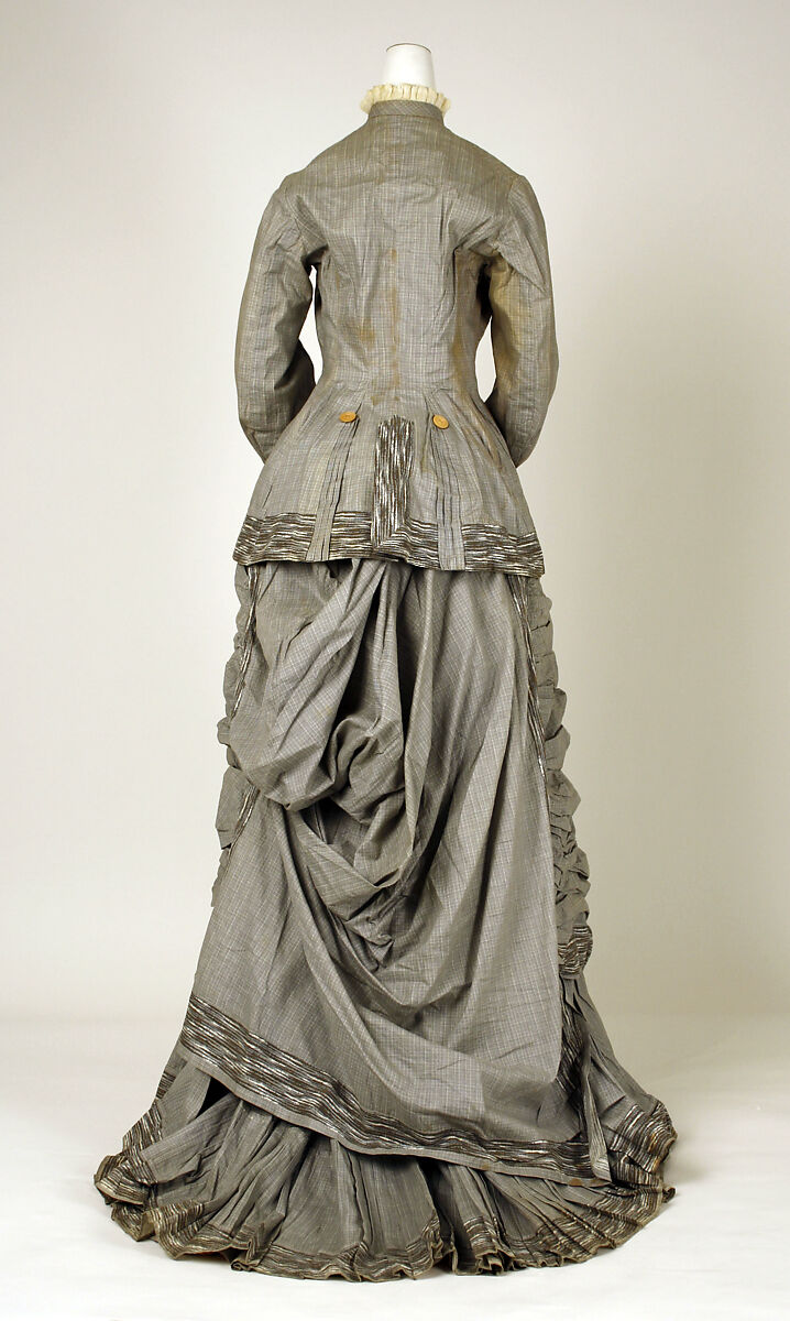 Dress, Maison Vignon (French, active ca. 1850–ca. 1910), cotton, French