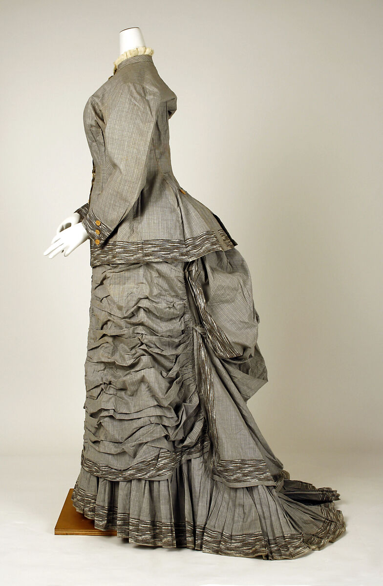 Dress, Maison Vignon (French, active ca. 1850–ca. 1910), cotton, French