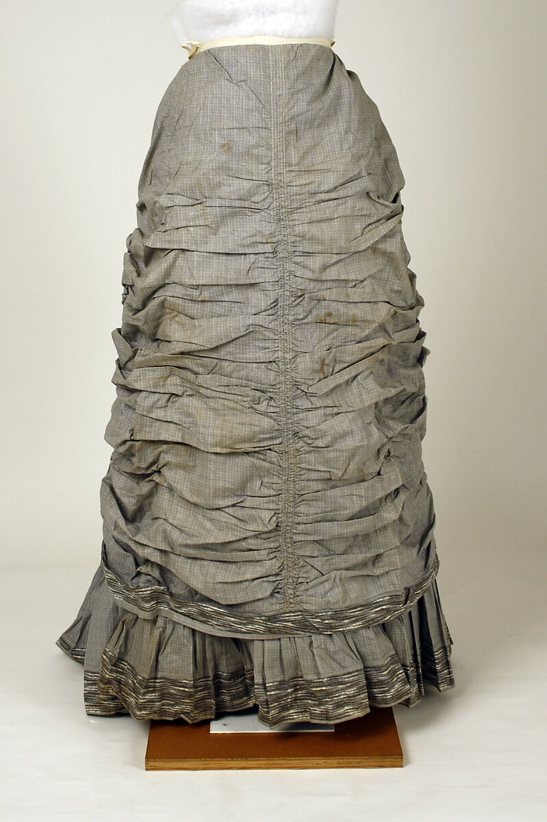 Dress, Maison Vignon (French, active ca. 1850–ca. 1910), cotton, French
