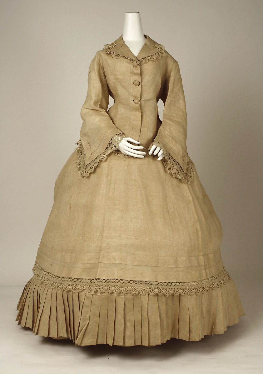 Morning dress, linen, American 