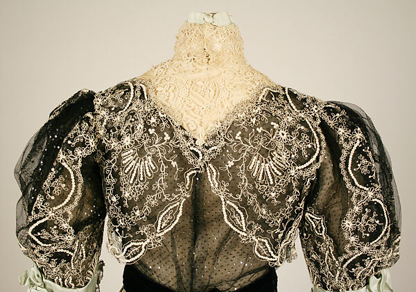 Dress, House of Worth (French, 1858–1956), silk, cotton, French