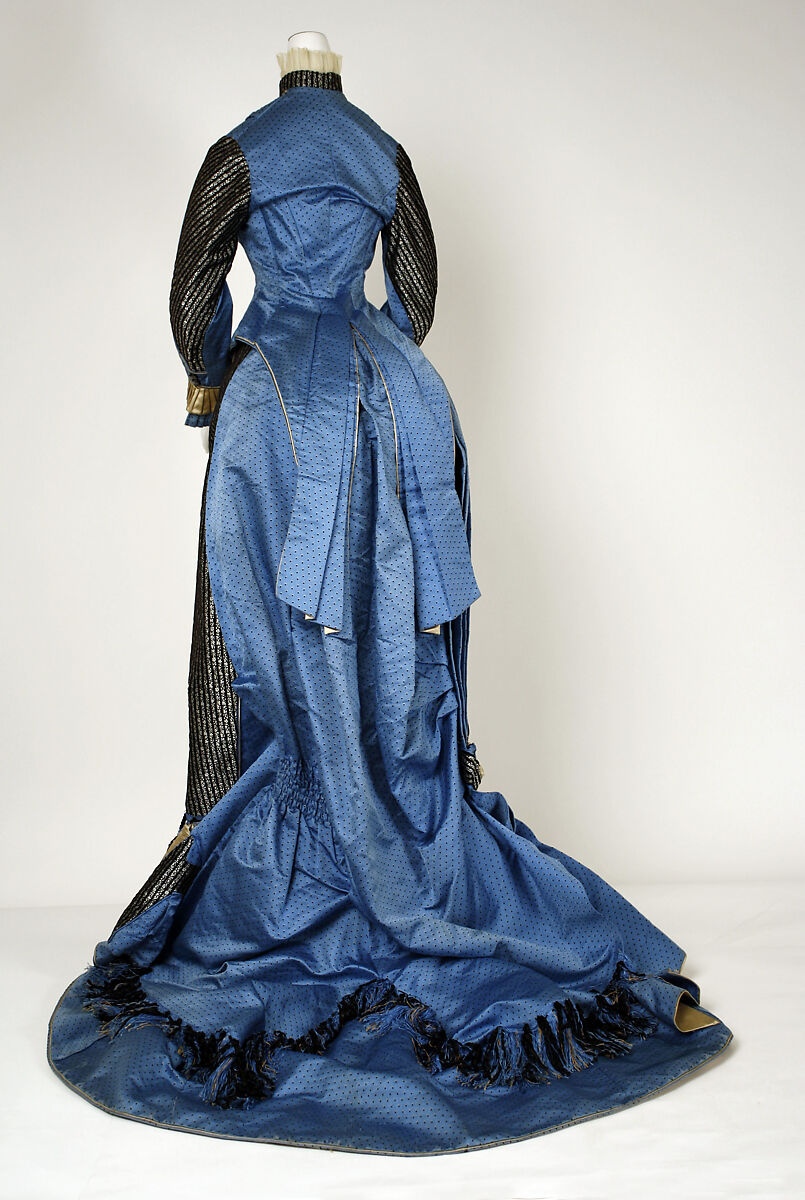 Dress, silk, cotton, French