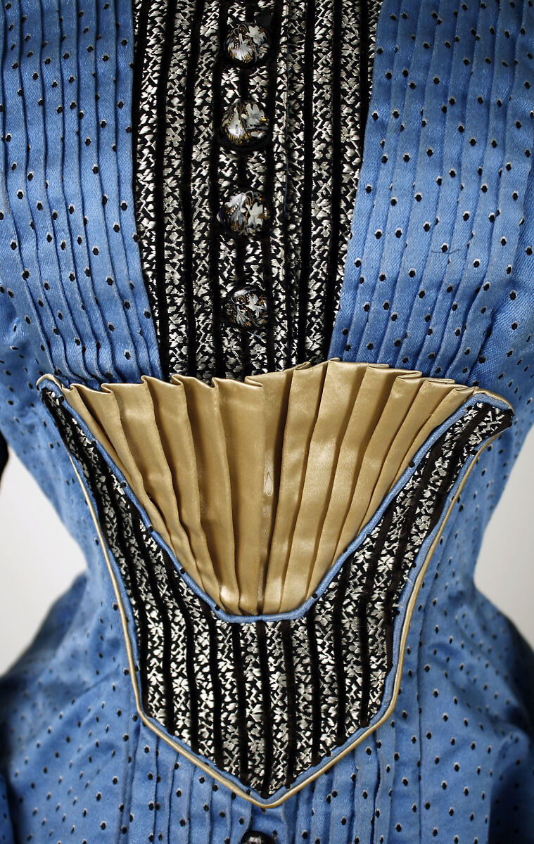 Dress, silk, cotton, French