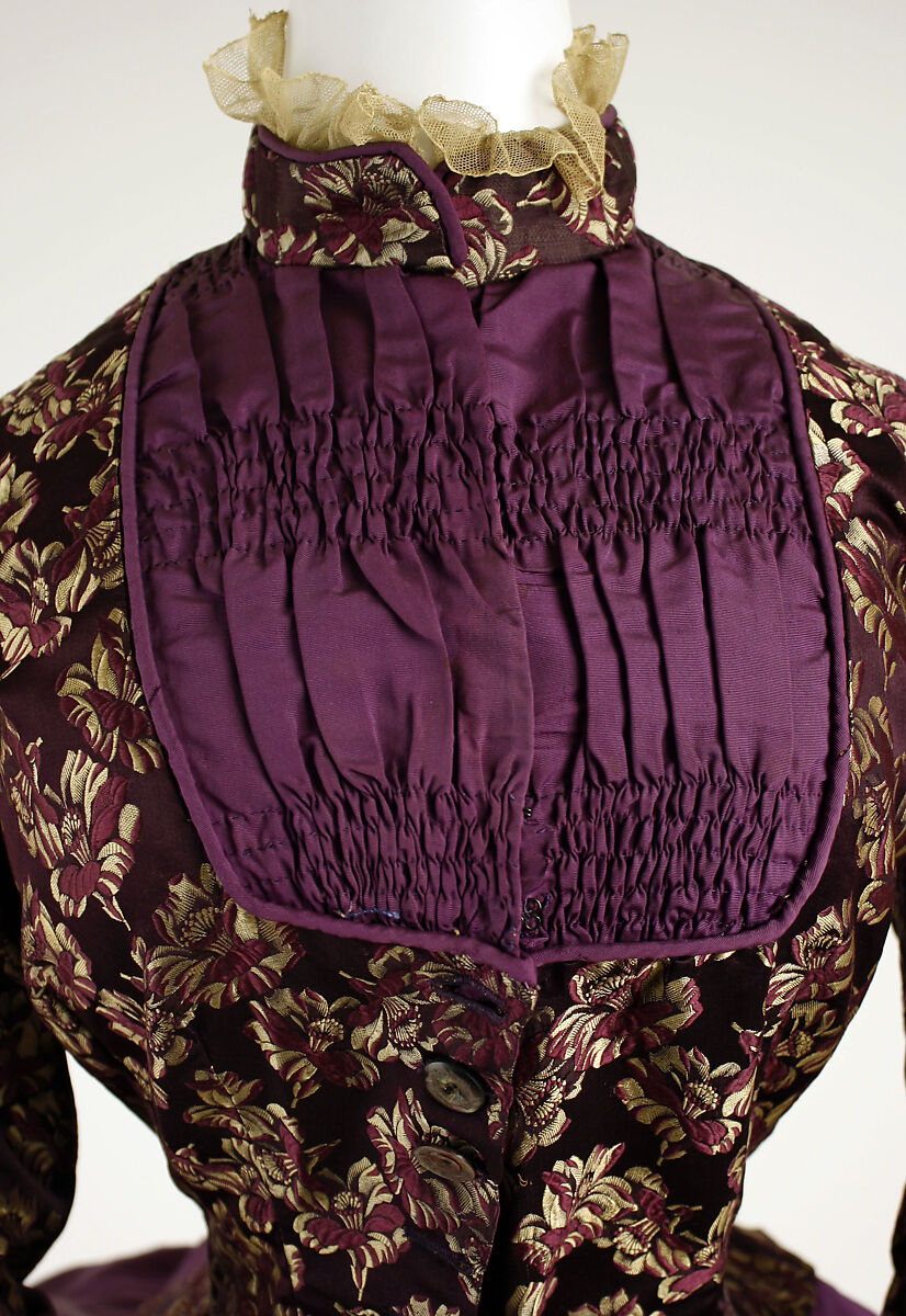 Dress, silk, American