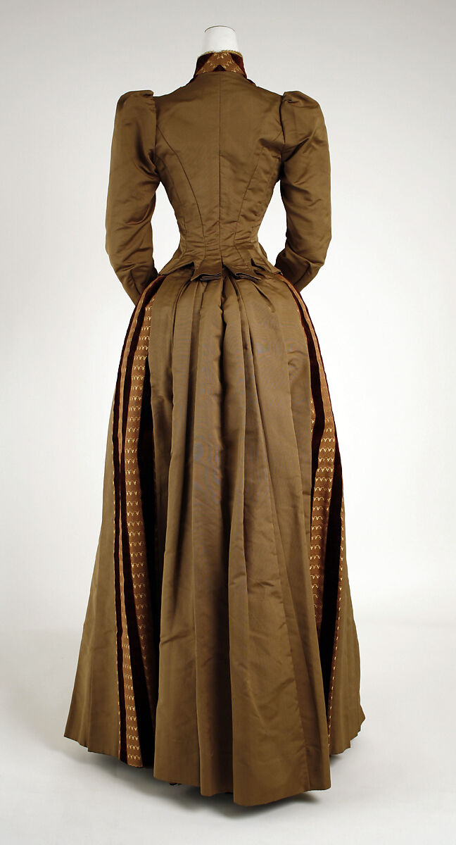 Dress, silk, American