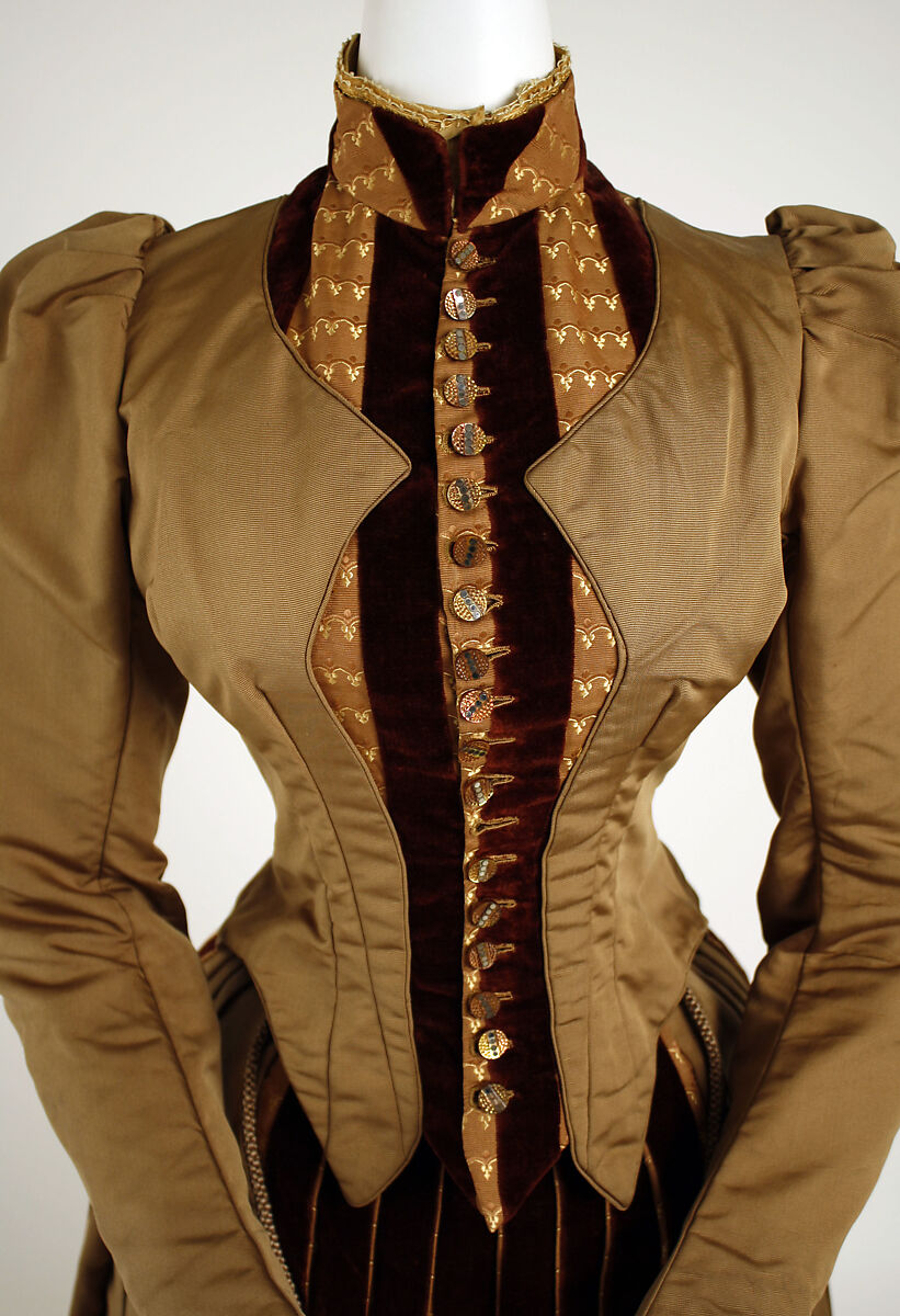 Dress, silk, American