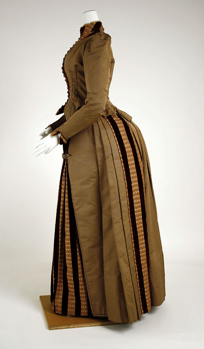 Dress, silk, American