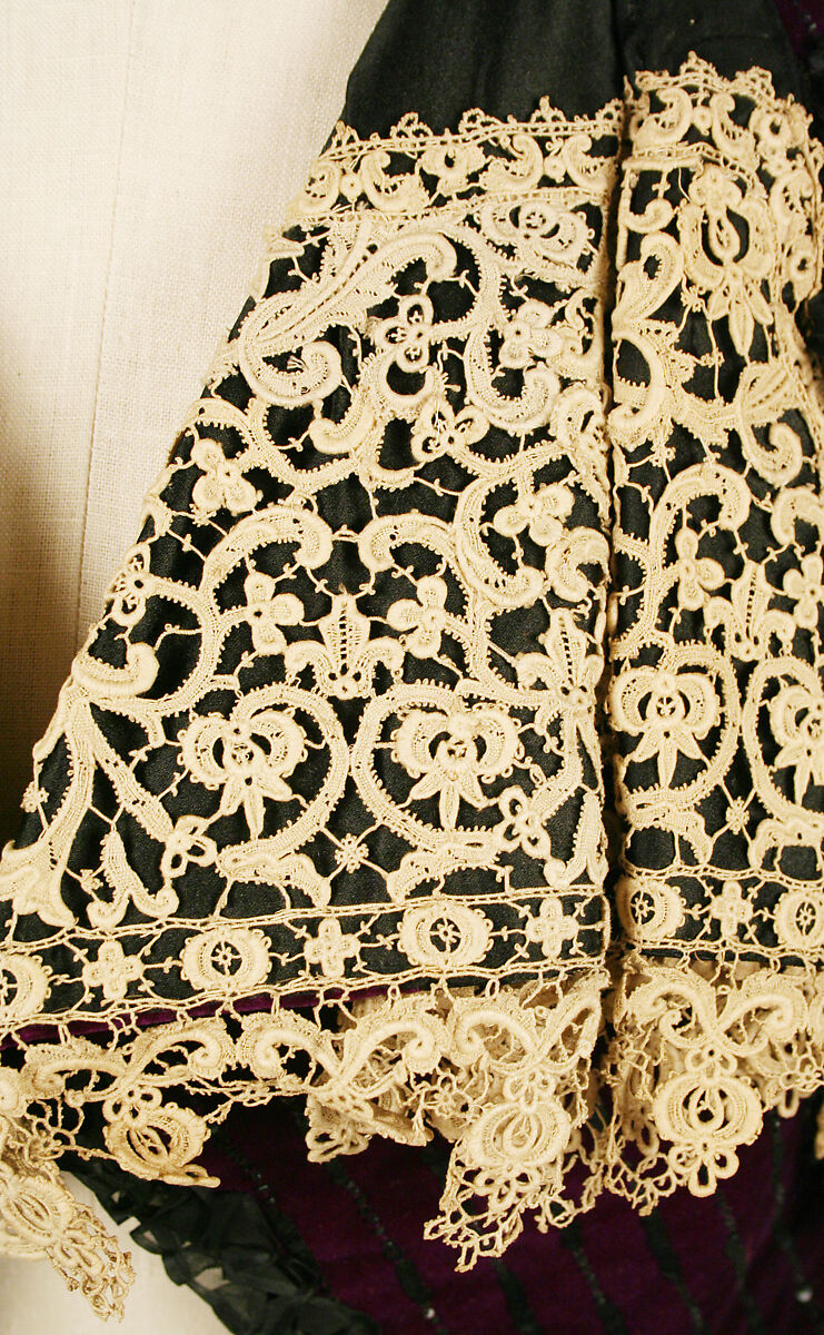 Cape, House of Worth (French, 1858–1956), silk, linen, sequins, beads, French