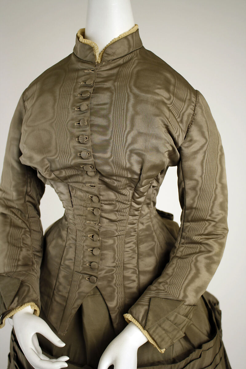 Dress, silk, American