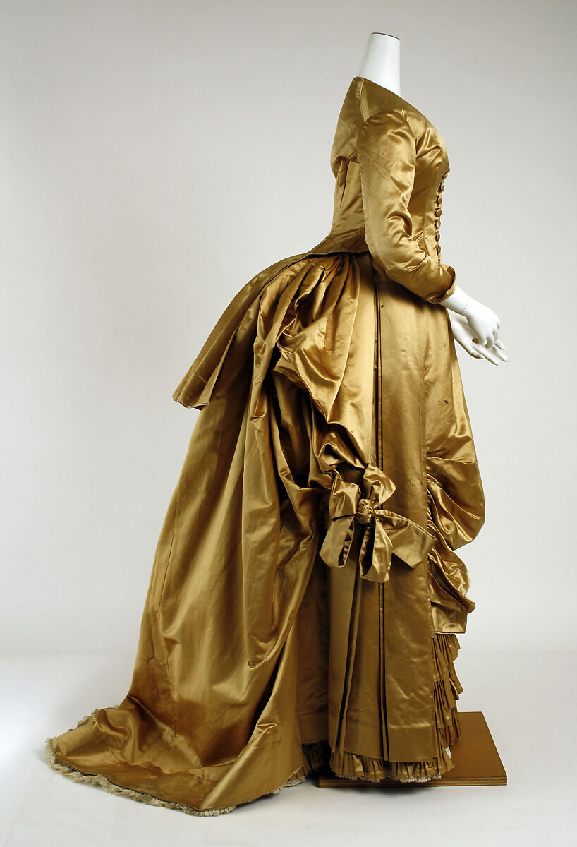 Evening dress, silk, American